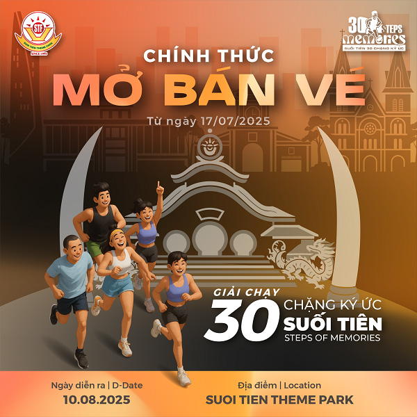 Giá vé từ 250K, tham gia “30 Steps Of Memory - 30 Chặng Ký Ức Suối Tiên”