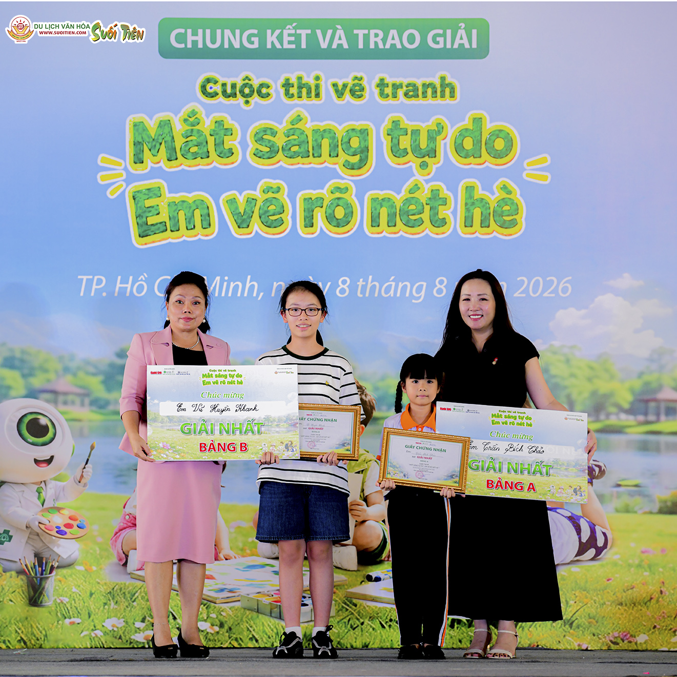CHUNG KẾT CUỘC THI VẼ TRANH “MẮT SÁNG TỰ DO - EM VẼ RÕ NÉT HÈ”