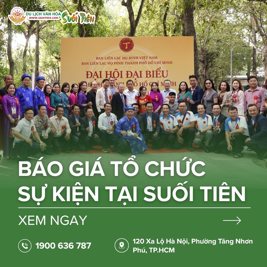 Báo giá tổ chức sự kiện và giá thuê địa điểm tại Suối Tiên