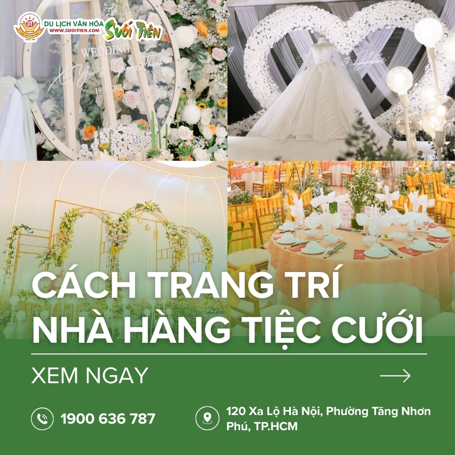 Tổng hợp 7 cách trang trí nhà hàng tiệc cưới sang trọng, lãng mạn 