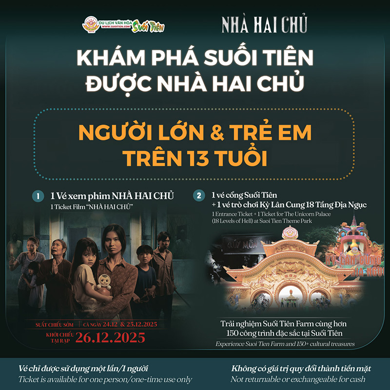 Suối Tiên tung combo mới: Khám phá Suối Tiên được Nhà Hai Chủ