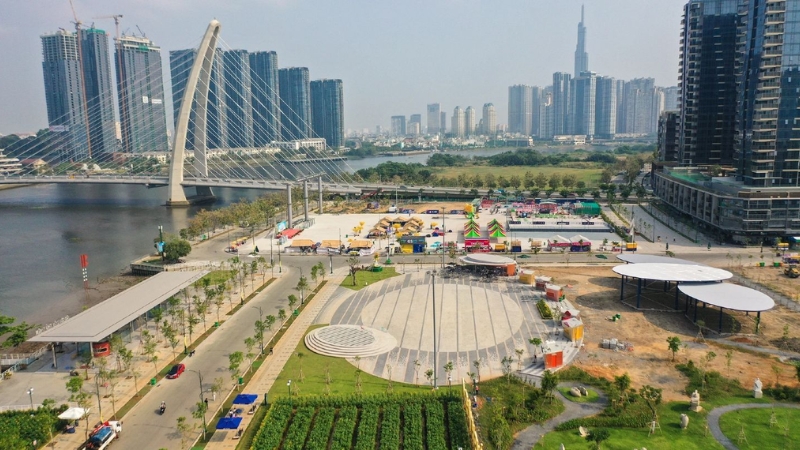 Công viên bờ sông Sài Gòn trở thành điểm đến 