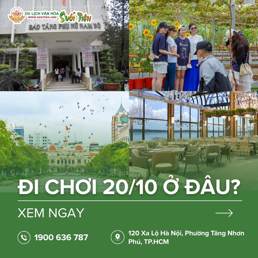 Đi chơi 20/10 ở đâu tại TPHCM? Tham khảo 15 địa điểm nổi bật năm 2025
