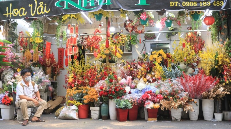 Chợ hoa Hồ Thị Kỷ (Nguồn: Sưu Tầm)