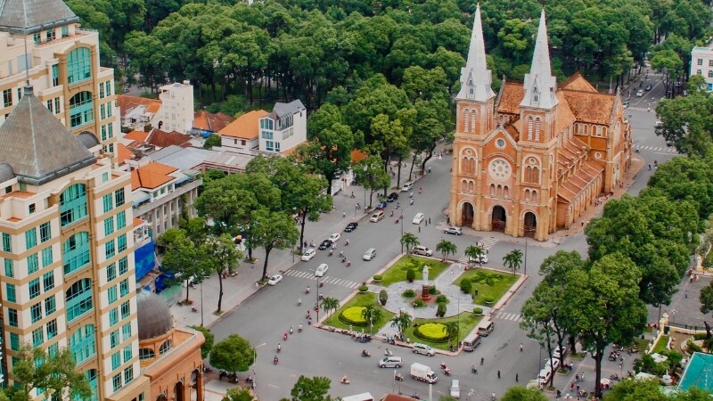 Nhà thờ Đức Bà cổ kính, biểu tượng văn hóa Sài Gòn với kiến trúc Gothic (Nguồn: Sưu tầm) Nhà thờ Đức Bà cổ kính, biểu tượng văn hóa Sài Gòn với kiến trúc Gothic (Nguồn: Sưu tầm)
