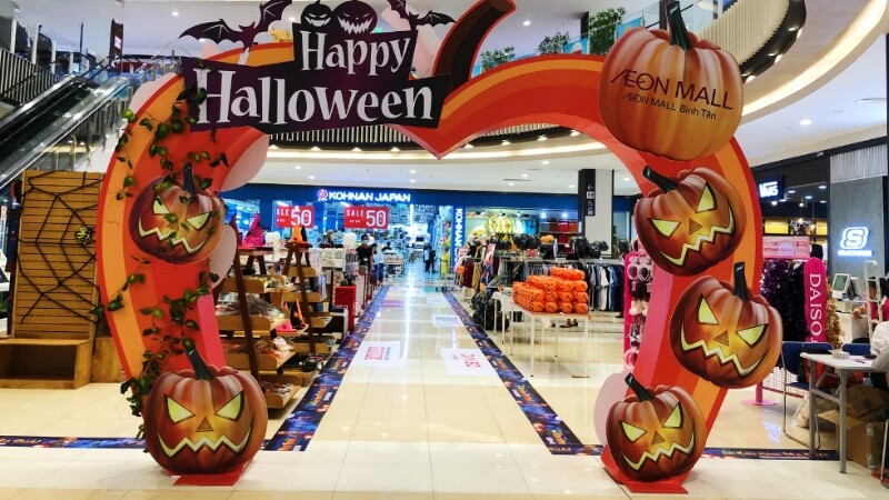 Aeon Mall Sài Gòn ngập tràn Halloween với bí ngô khổng lồ và nhiều hoạt động vui nhộn (Nguồn: Sưu tầm)