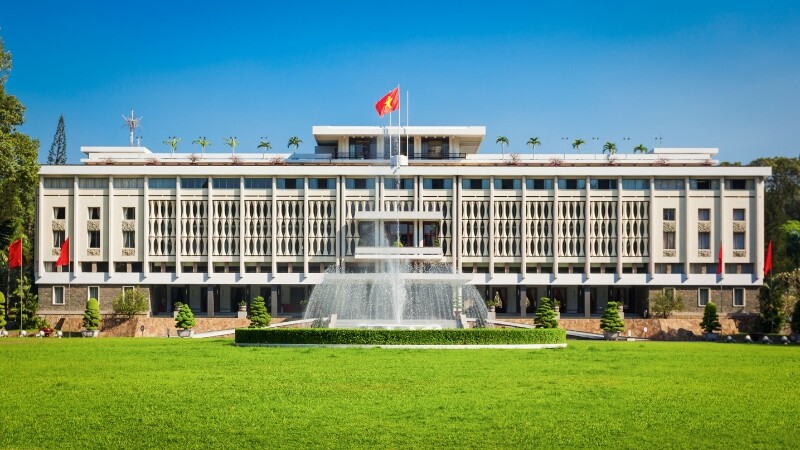 Không gian trang trọng của Dinh Độc Lập Dinh Độc Lập địa điểm du lịch sài gonf