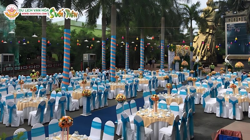 Tổ chức sự kiện Gala Dinner sang trọng, chuyên nghiệp tại Khu du lịch Suối Tiên