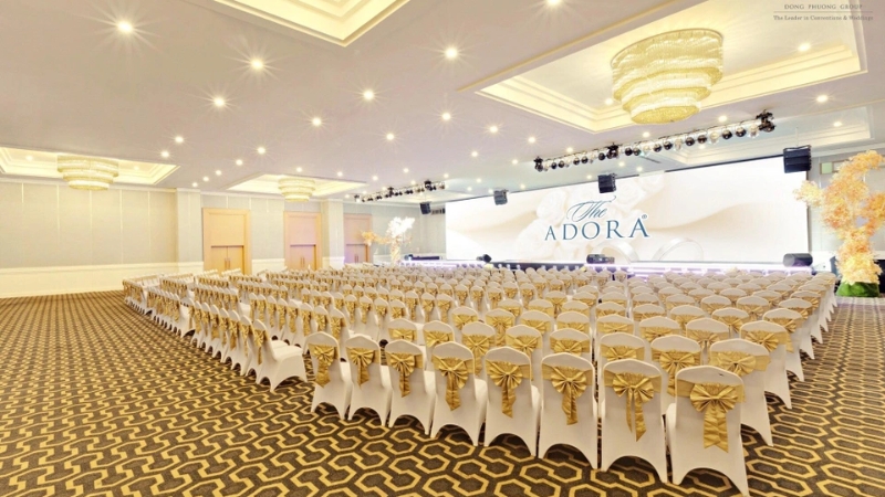 Không gian tổ chức sự kiện sang trọng phong cách châu Âu tại The Adora Center