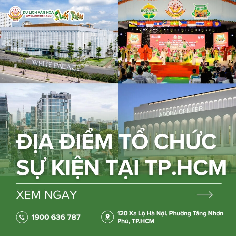 Top 10+ địa điểm tổ chức sự kiện tại TPHCM chuyên nghiệp, sang trọng