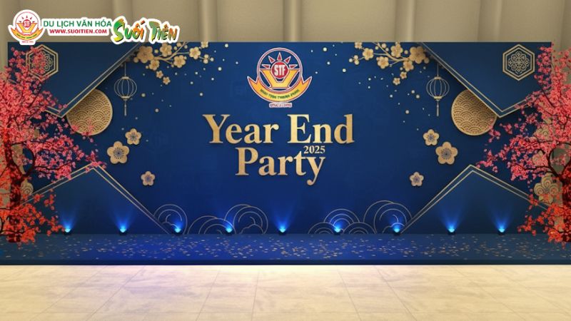 Mẫu Year End Party Backdrop 11