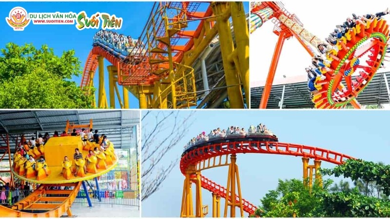 Công viên Suối Tiên nổi bật với loạt trò chơi cảm giác mạnh hấp dẫn 