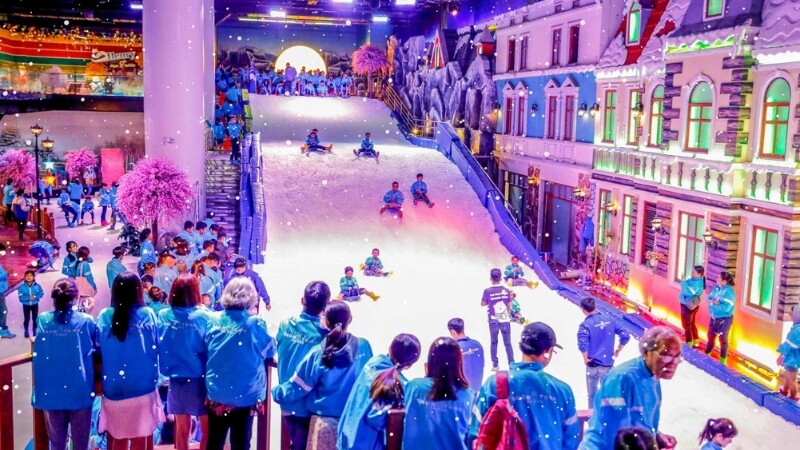Snow Town độc đáo với không gian tuyết trắng châu Âu (Nguồn: Sưu tầm)