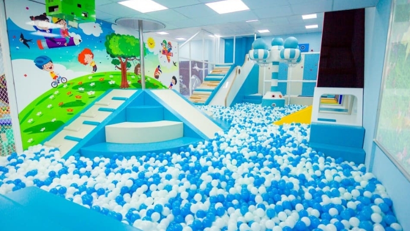 Khu vực nhà bóng yêu thích của các bạn nhỏ Khu vực nhà bóng yêu thích của các bạn nhỏ