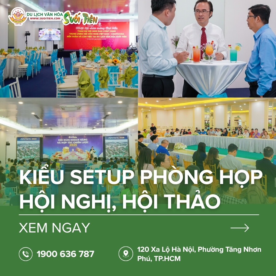 Tham khảo 10 kiểu setup phòng họp, hội nghị chuyên nghiệp