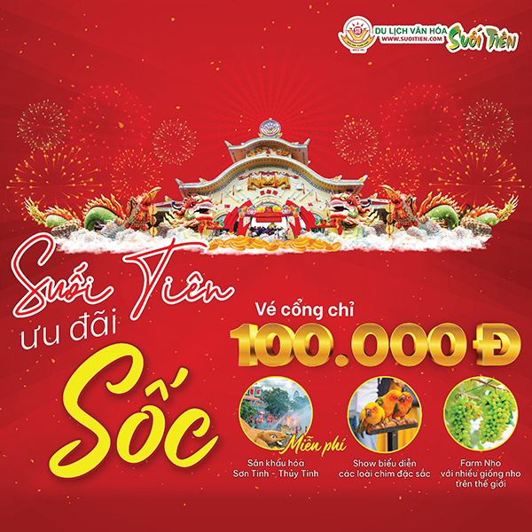 Mừng xuân Quý Mão - Ưu đãi vé cổng chỉ còn 100.000VND