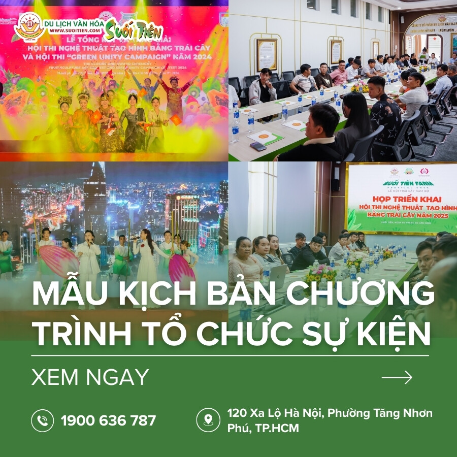 Tổng hợp 8 mẫu kịch bản chương trình tổ chức sự kiện