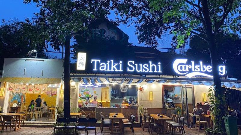 Kh&ocirc;ng gian Nhật Bản tại nh&agrave; h&agrave;ng quận Thủ Đức Taiki Sushi
