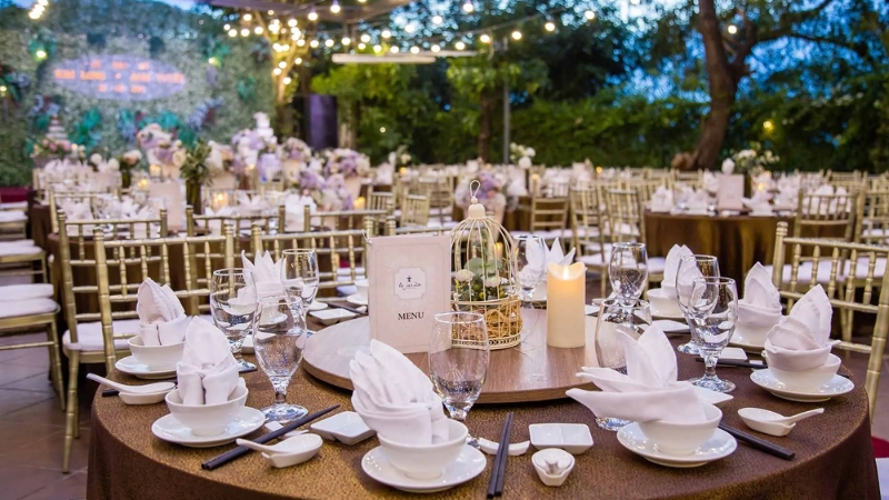 Le Jardin mang đến không gian tiệc cưới đậm chất Pháp sang trọng (Nguồn: Sưu Tầm)