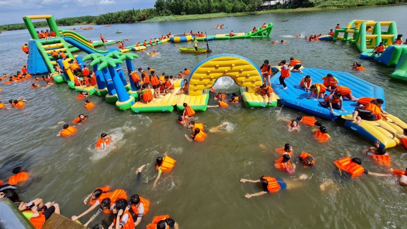 KDL Bò Cạp Vàng với không gian thoáng đãng, thích hợp cho hoạt động team building (Nguồn: Sưu Tầm)