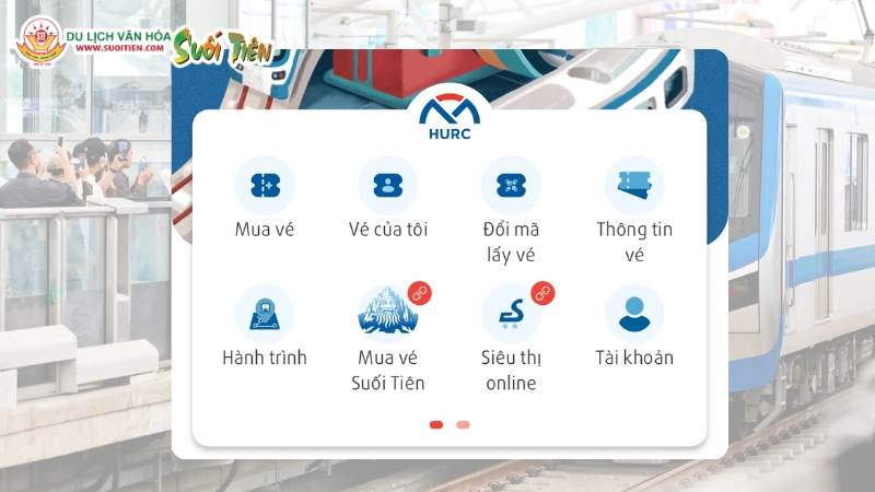 Mua vé Suối Tiên ngay trên ứng dụng Metro TP.HCM thuận tiện, nhanh chóng