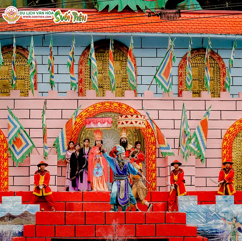 Truyền thuyết hóa Sơn Tinh – Thủy Tinh bừng sáng trong đêm xuân tại Suối Tiên 