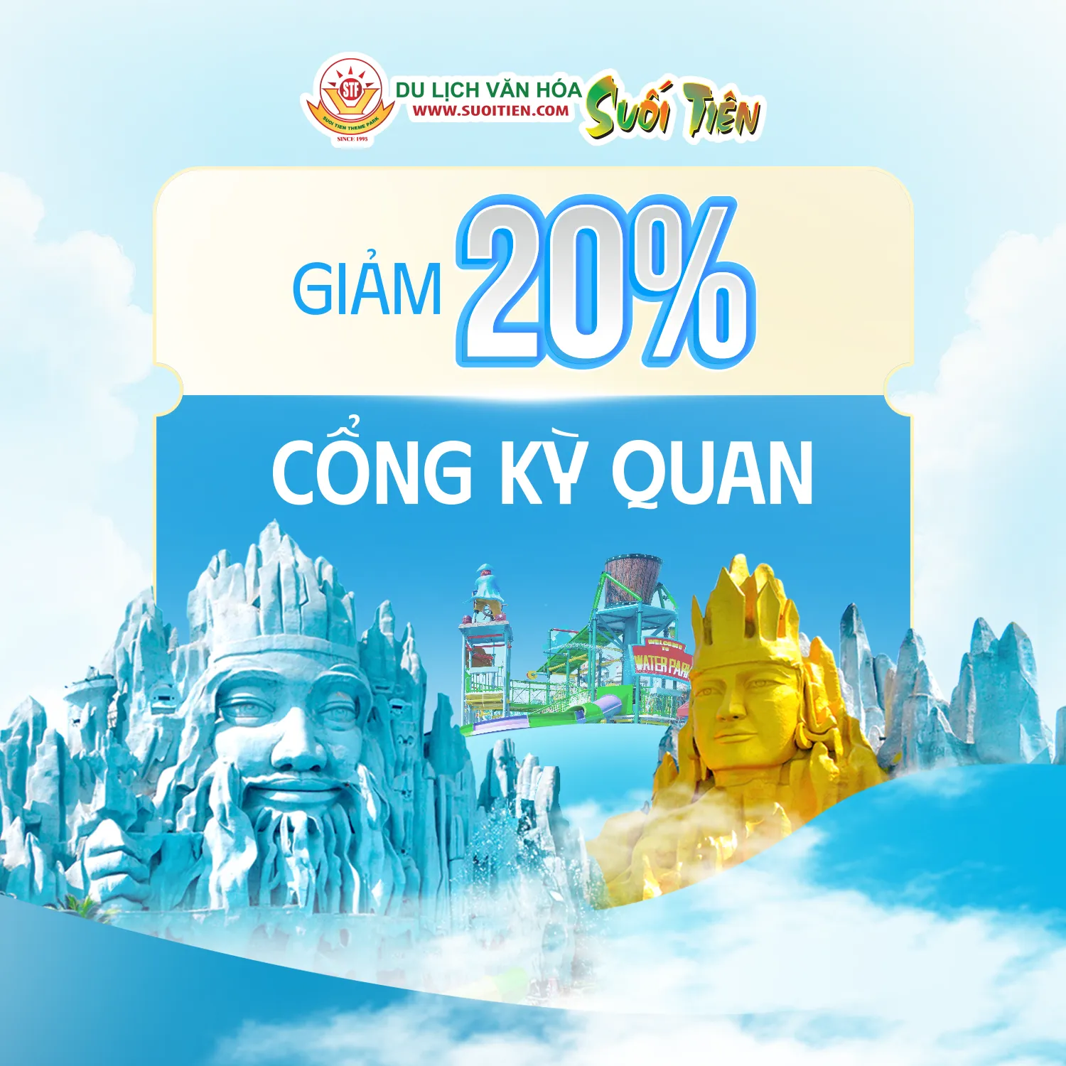 SĂN DEAL CUỐI NĂM – SUỐI TIÊN GIẢM SỐC 20% VÉ CỔNG KỲ QUAN!