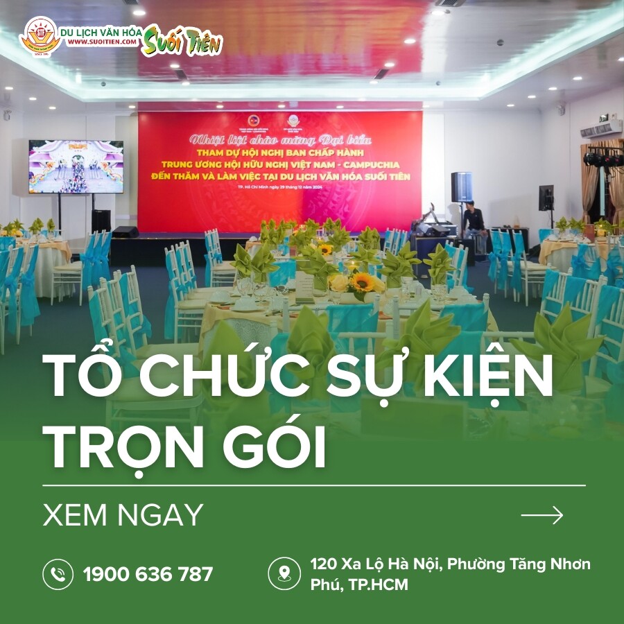 Dịch vụ tổ chức sự kiện trọn gói, chuyên nghiệp tại TPHCM