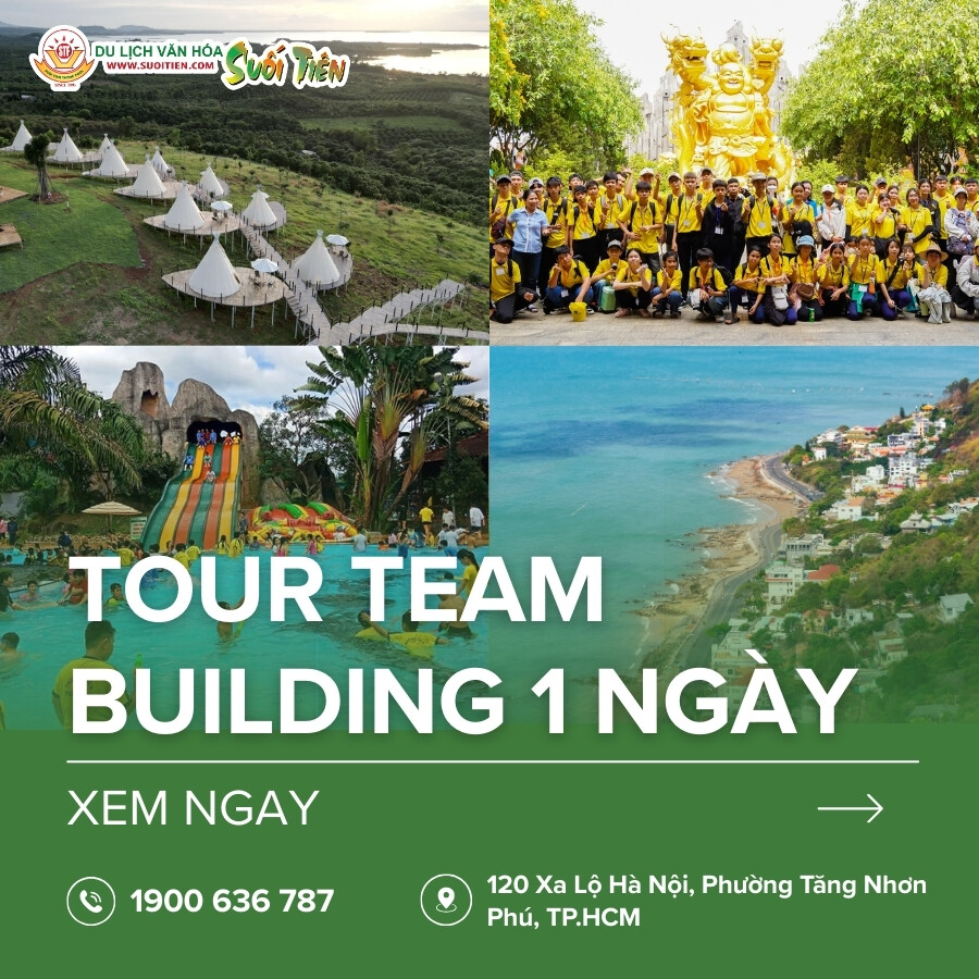 Các địa điểm tổ chức tour teambuilding 1 ngày 