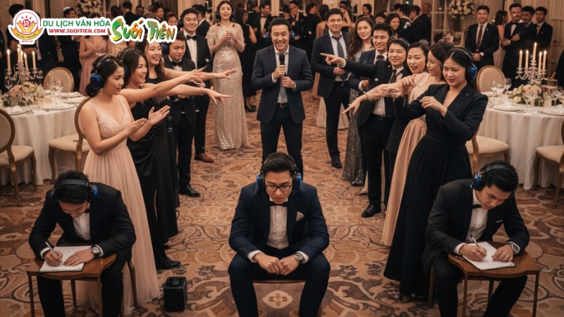 Truyền tin qua hành động, cười thả ga với 