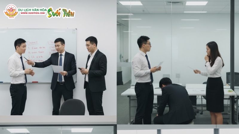 Giải mật thư c&ugrave;ng đội nh&oacute;m trong team building trong nh&agrave;