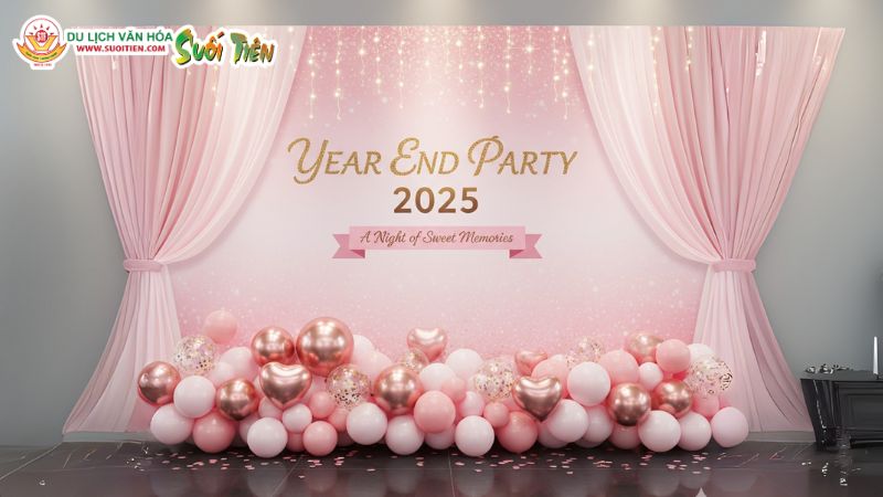 Mẫu Year End Party Backdrop 14