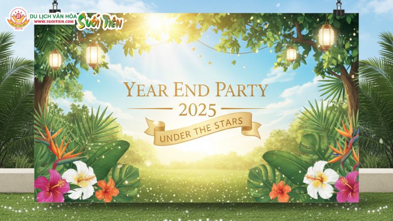 Mẫu Year End Party Backdrop 7