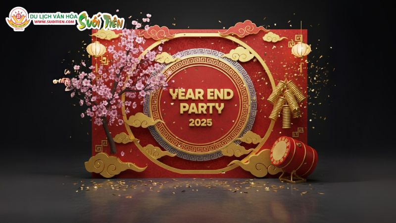 Mẫu Year End Party Backdrop 9
