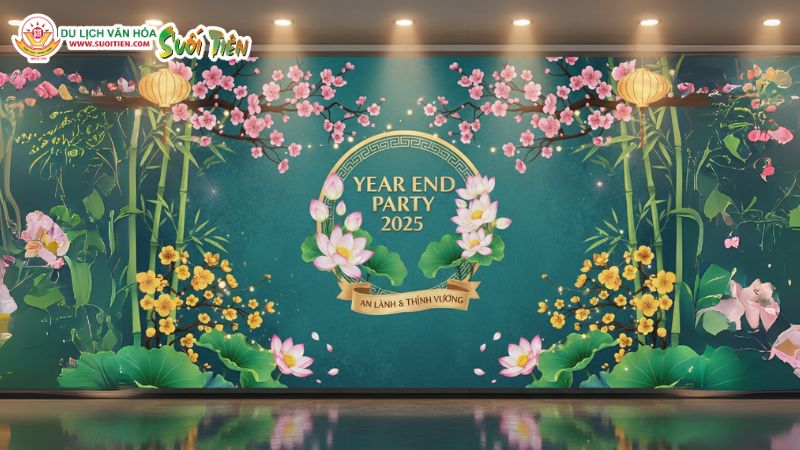 Mẫu Year End Party Backdrop 3