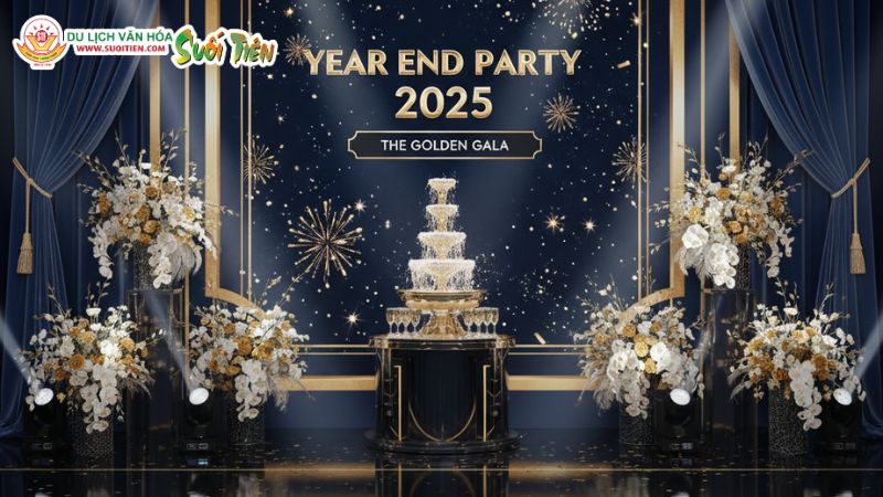 Mẫu Year End Party Backdrop 5