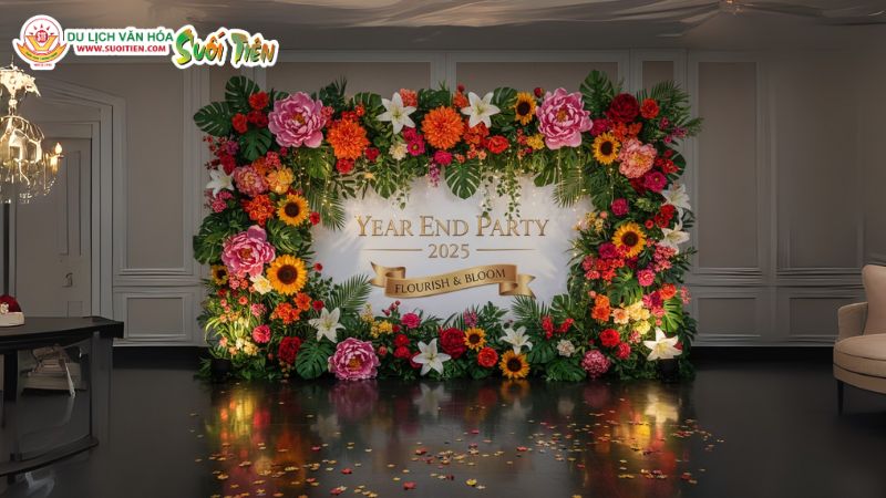 Mẫu Year End Party Backdrop 8