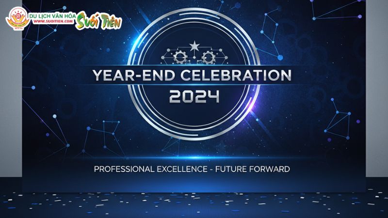 Mẫu Year End Party Backdrop 10